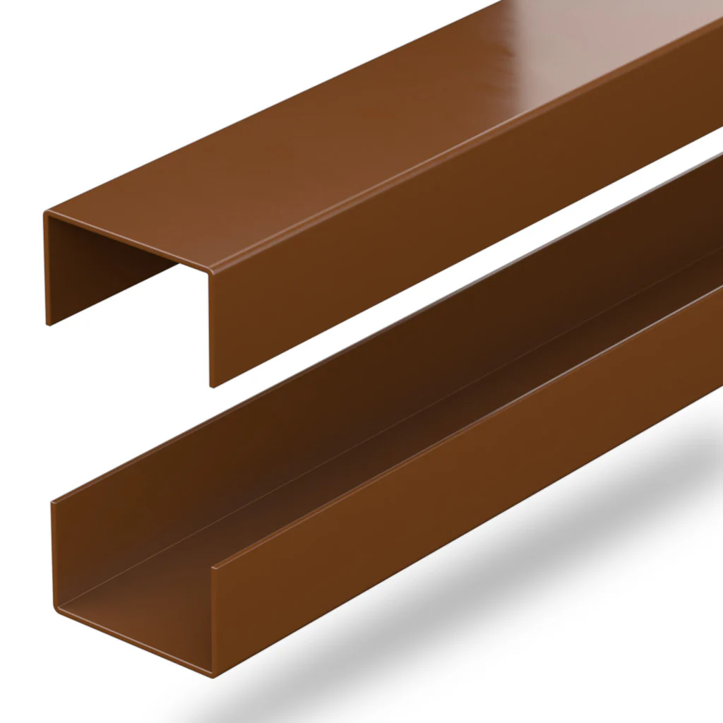 DuraPost URBAN® RAILS FOR SLATTED COMPOSITE PANEL (PK2) | BLACK - Image 3