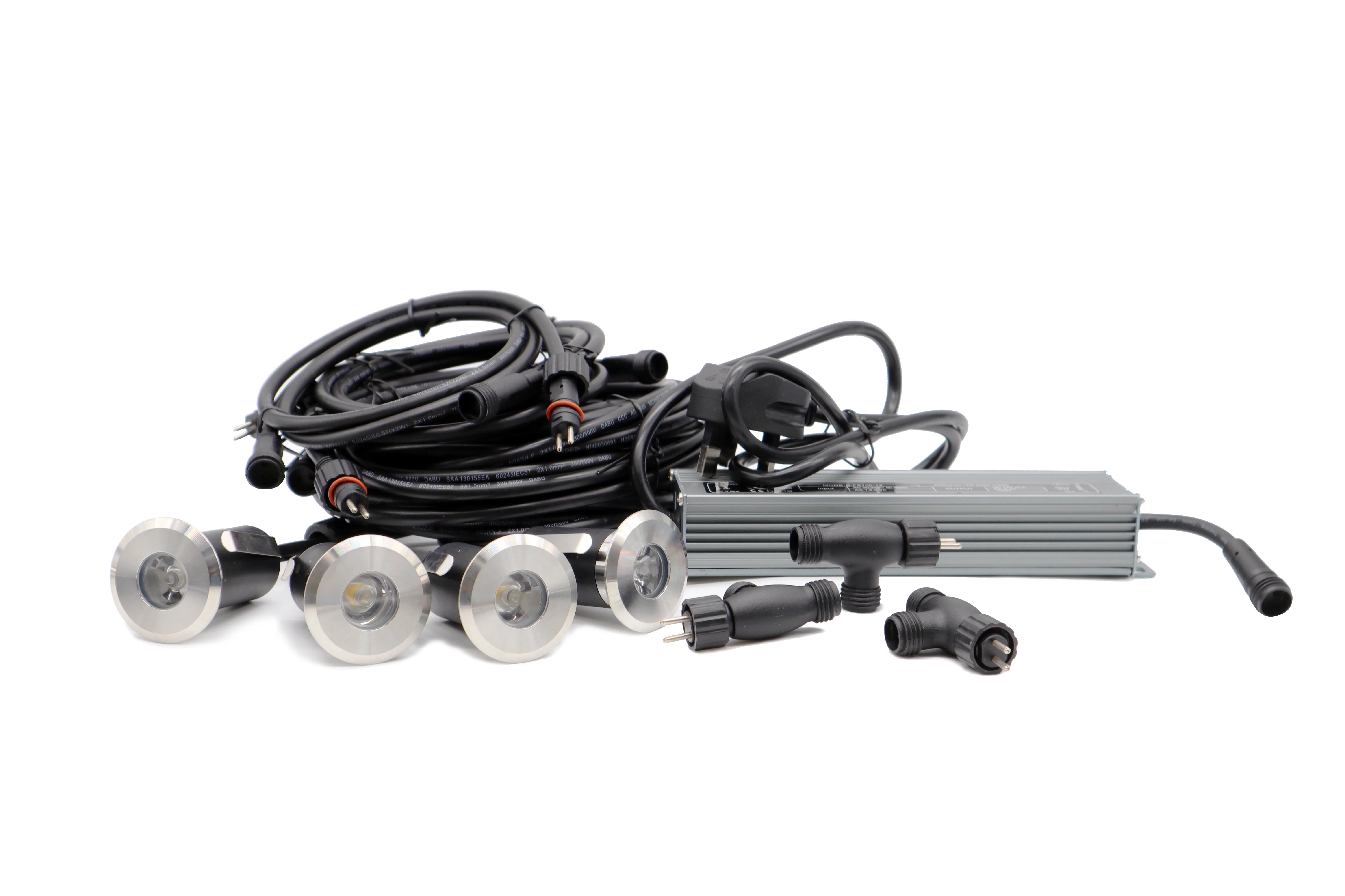 ellumière™ SMALL DECK LIGHT STARTER KIT | 4 X 1W LIGHTS, 100W TRANSFORMER - Image 4